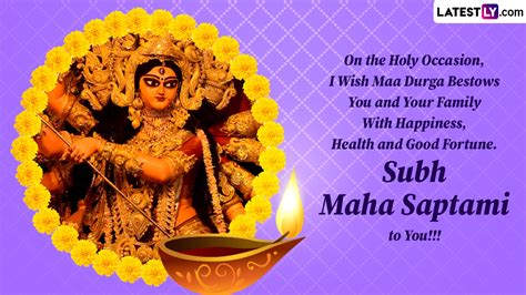 Happy Maha Saptami 2023 Messages Greetings And Durga Puja Hd Images To