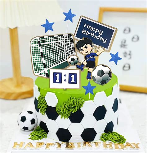 Decorazioni Torta Calcio Cake Topper Compleanno Calcio Decorazioni