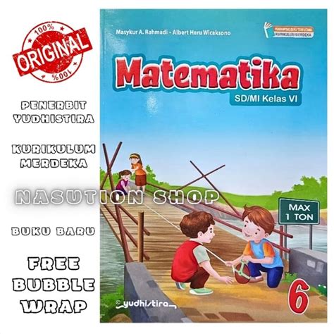 Jual Buku Matematika Kelas 1 2 3 4 5 6 SD MI Yudhistira Kurikulum