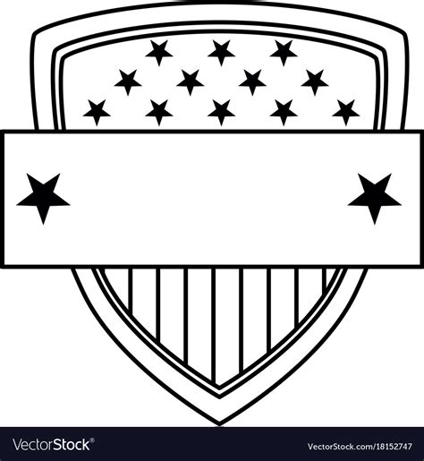 United States Of America Shield Royalty Free Vector Image