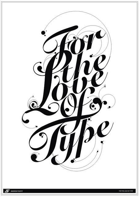 For The Love Of Type Typography Design Lettering Design Typographic