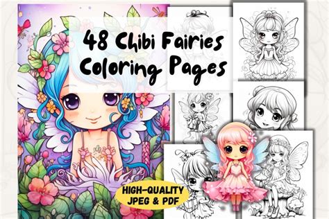 40 Chibi Fairies Coloring Pages Cute Girl Coloring Pages