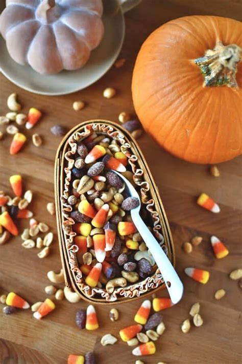 The Ultimate Candy Corn and Peanuts Fall Snack Mix - KendellKreations