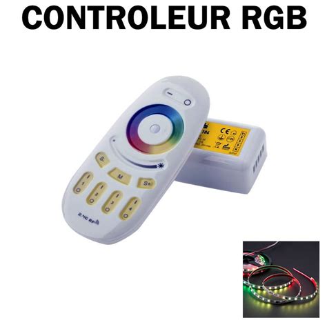 Contrôleur RGBW avec télécommande radiofréquence 2 4Ghz