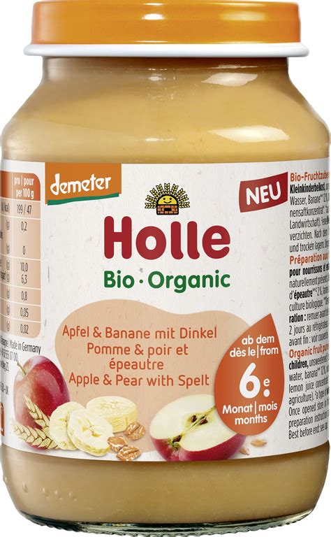 Holle Bio Apfel Banane Mit Dinkel 190 G Piccantino Onlineshop