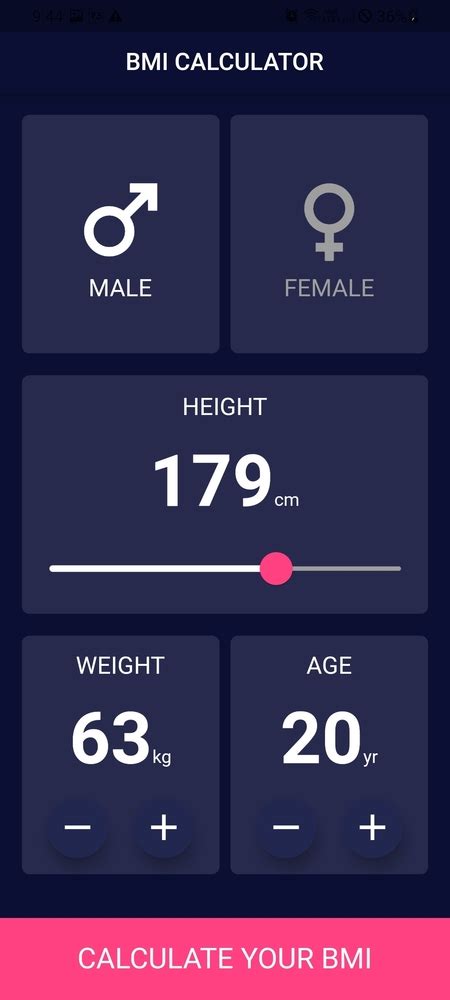 Github Shishirrijal Bmi Calculator Flutter