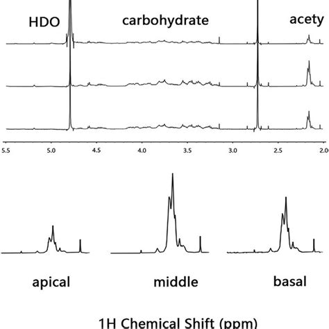 Anomeric Region Of The H Nmr Spectra Of The Xylo Oligosaccharides