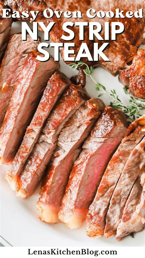 Perfect Oven Cooked New York Strip Steak Lena S Kitchen