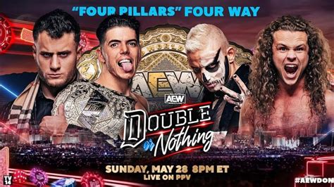 Final Aew Double Or Nothing Match Card Ecw Legend To Officiate Former