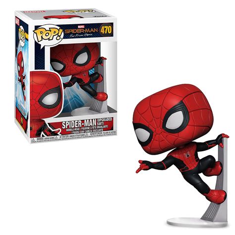 Spider Man Upgraded Suit Pop Vinyl Figure By Funko Spider Man Far