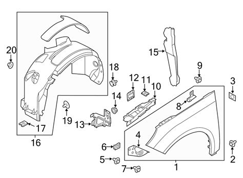 2005 Ford Escape Rear Inner Fender Well