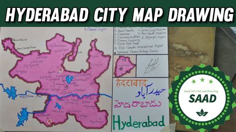 How To Draw Hyderabad City Map SAAD YouTube