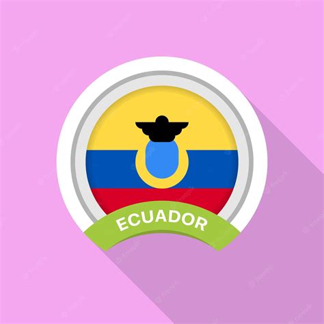 Premium Vector | National ecuador flag official colors and proportion ...