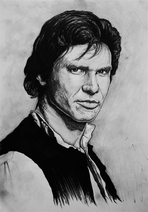 Han Solo Original Drawing Etsy