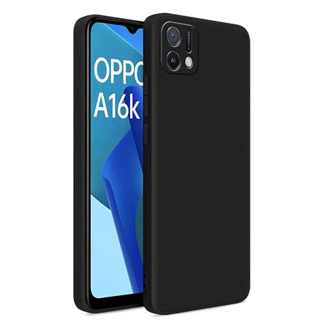 Liramark Silicone Soft Back Cover Case For Oppo A16k A16e Silicone Black