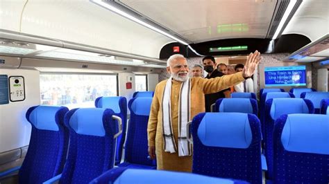 Pm Modi Flags Off Vande Bharat Express From Una In Himachal Pradesh