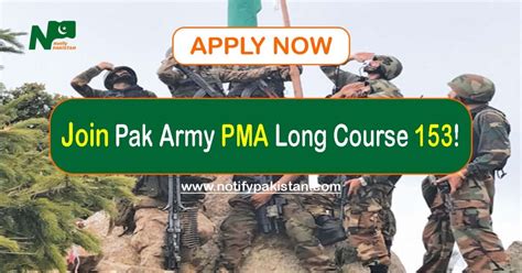 Join Now PAK Army PMA Long Course 153 PAK Army Jobs 2023 Apply Online