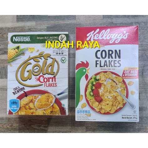 Jual CORN FLAKES GOLD NESTLE CORN FLAKES KELLOGGS 275g Shopee Indonesia