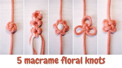 Learn How To Create 5 Stunning Macrame Flower Knots Step By Step