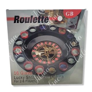 Jogo De Roleta Cassino 16 Copos Shot Para Drink Bebida Shopee Brasil