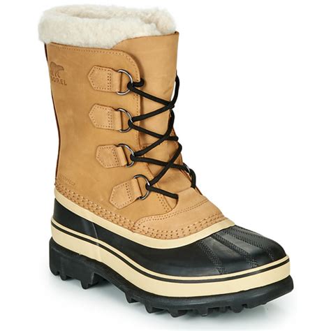 Sorel CARIBOU WP Marron Noir Livraison Gratuite Spartoo