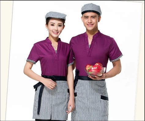 Waitress Uniform Restaurant Waiter Work Wear Short Sleeved Womenmen In Chef Jackets From