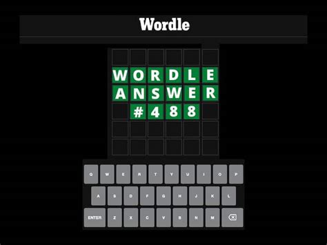 Wordle 488 Answer Today October 20 Wordle Solution Puzzle Hints