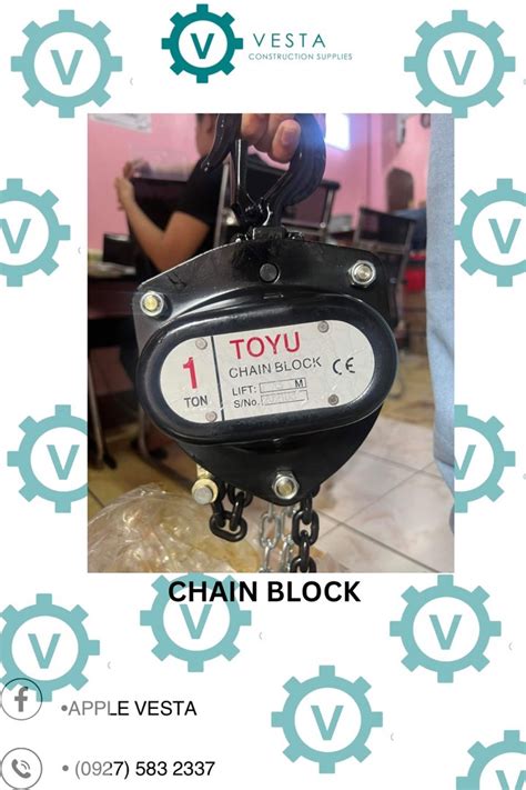 Chain Block Commercial Industrial Construction Tools Equipment On