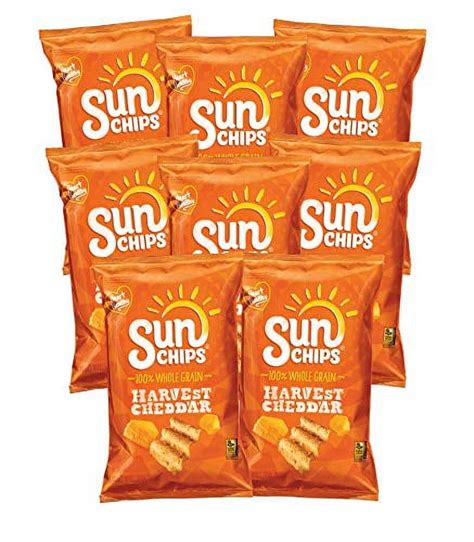 Sunchips Harvest Cheddar Multigrain Snack Healthy Individual Size