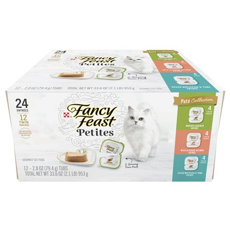 Purina Fancy Feast Petites Collection Wet Cat Food Variety Pack 2 8 Oz