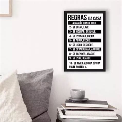 Placa Plaquinha Quadro Mdf 30x40 Frase Nesta Casa Bem Vindo