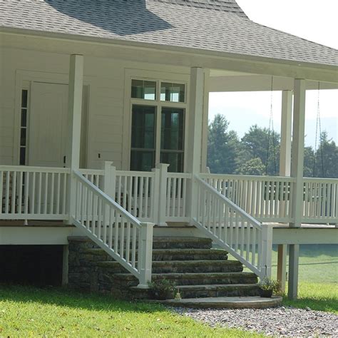 8 Foot Vinyl Stair Railing Veranda Traditional 6 Ft X 36 In White