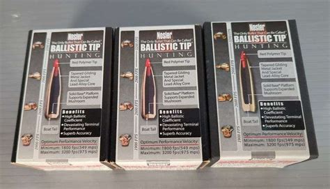 Nosler Ballistic Tip 7mm 150 Gr Spitzer Bullets Approx Qty 140 Mayo