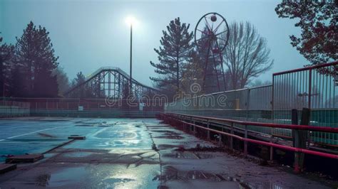 Abandoned Theme Park Haunting Abandoned Amusement Park Shrouded In