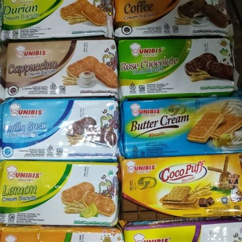 Jual Aneka Biskuit Unibis Biscuits Dengan Krim Aneka Rasa Shopee