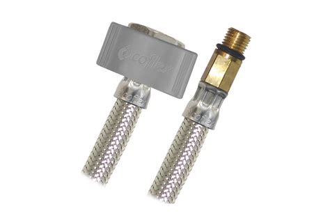 Conector Flexible Para Llave Monomando De X Pulgada Plata