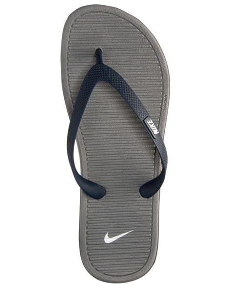 Nike Mens Solarsoft Thong Ii Sandals From Finish Line In Blue For Men Lyst