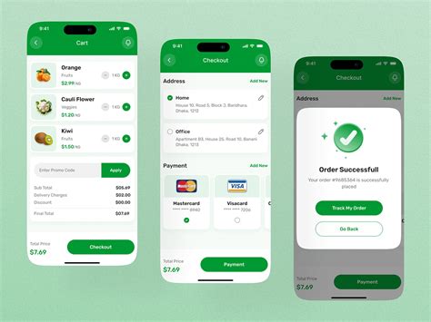 Grocery App Ui Design Grocery Delivery App Design Images Behance