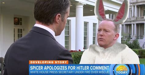 Sean Spicer Apologizes For Hitler Comment As Easter Bunny Time