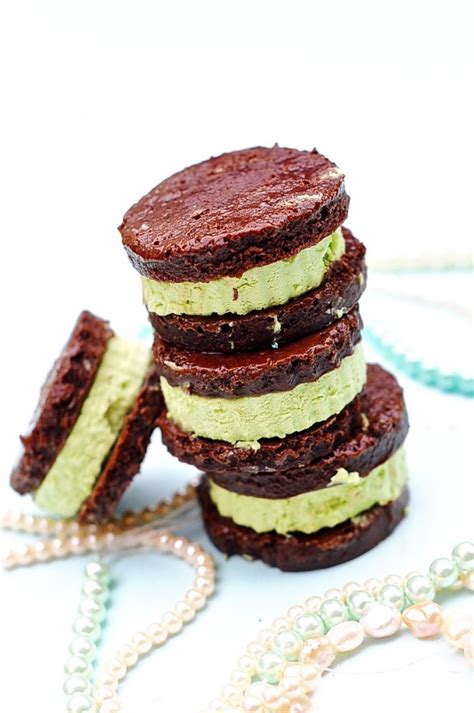 Matcha Mint Ice Cream Sandwiches Vegan Sunnysidehanne