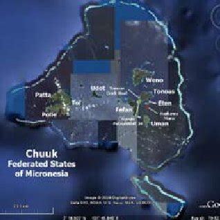 Map of Chuuk Lagoon, Federated States of | Download Scientific Diagram