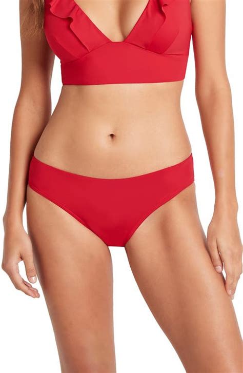 Sea Level Bikini Bottoms Red Editorialist