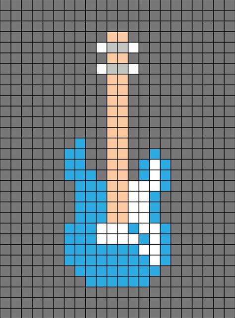 Electric Guitar Pixel Art Pixel Art Pixel Art Design Pixel Art