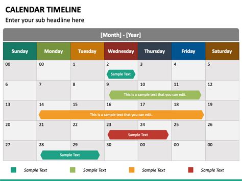 How To Make A Calendar Timeline In Powerpoint Free Power Point