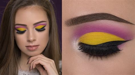 Colorful Cut Crease Makeup Tutorial Youtube