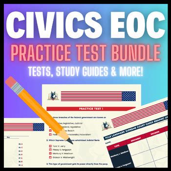 Civics Eoc Practice Test Answer Key Test Bundle Study Guide