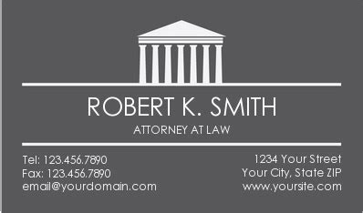 Lawyer Business Cards | Attorney Business Cards