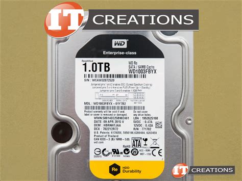 WD1003FBYX-01Y7B2 - Refurbished - Western Digital 1TB 7.2k RPM SATA 3.5 ...
