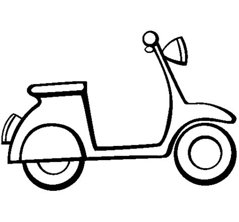 Vespa Coloring Page