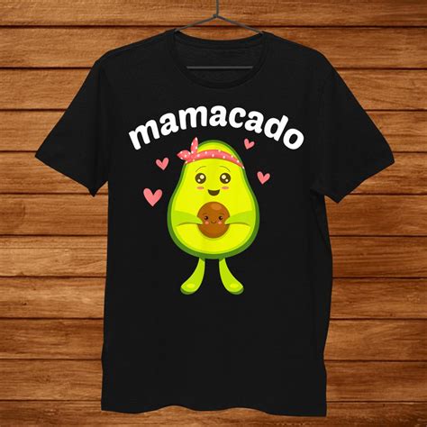 Mamacado Cute Avocado Pregnant Mom Pregnancy Shirt TeeUni